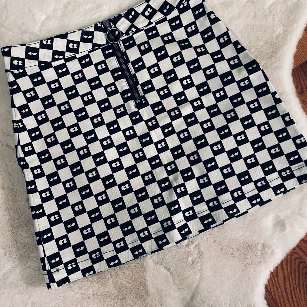 VANS x Lazy Oaf Eyeball Check Skirt